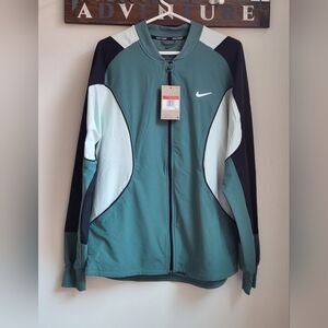 Nike Court Advantage Tennis Jacket Black / Green Men's Size L